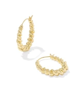 Kendra Scott Haisley Hoop Earrings - Metallic