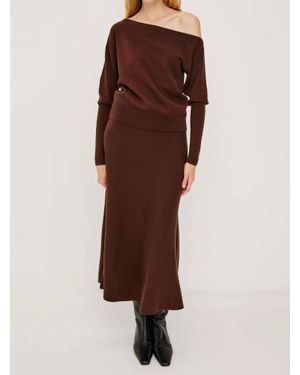 Rails Odita Knit Midi Skirt - Brown
