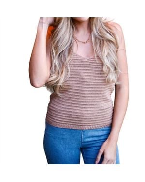 Be Cool Lainee Ribbed Tank - Gray