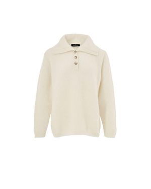 Gran Sasso Wool Polo Shirt - White