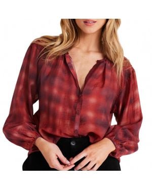 Bella Dahl Shirred Neck Blouse