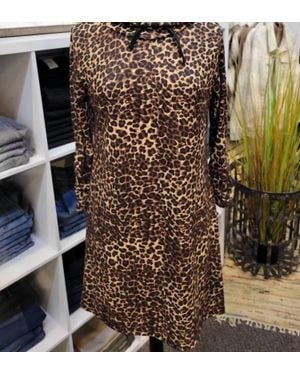 Keren Hart Cowl-Neck Dress - Brown