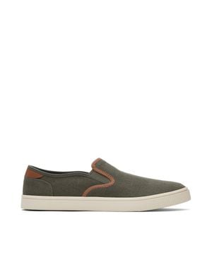 TOMS Baja Synthetic Trim Slip On Sneaker - Green