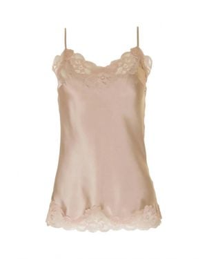 Gold Hawk Floral Lace Cami - Natural