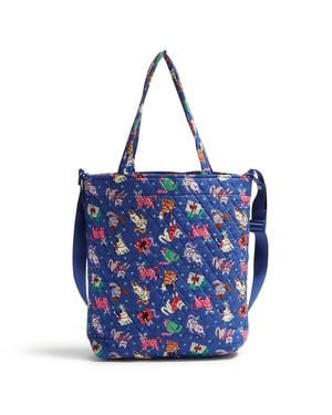 Vera Bradley Outlet Cotton Large North South Tote - Blue