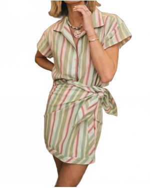 Baybala Seaglass Stripe Jessie Top - Green