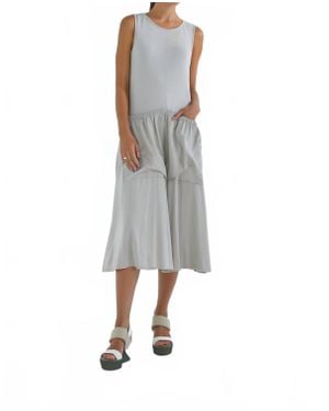 Simply Mila Pocket Bags Dress - Gray