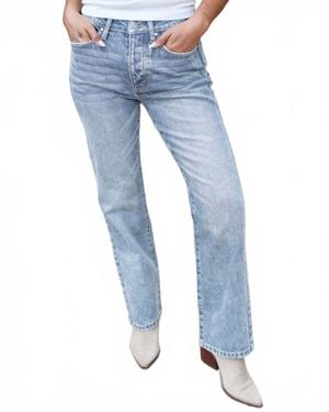 Grace and Lace No Duh Denim Straight Leg Jeans - Blue
