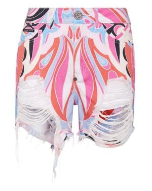 Philipp Plein Hot Pants Colorful Circus - Multicolor