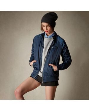 Members Only Satin Bomber Jacket - Blue