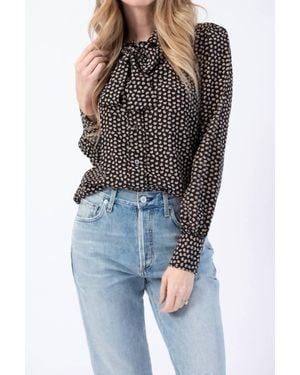RE/DONE 70S Tie Blouse - Multicolor