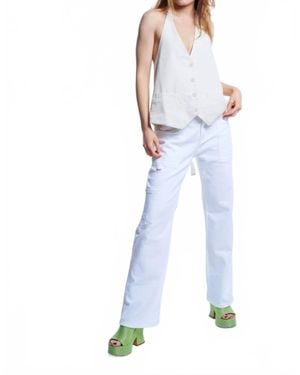 Q2 High Rise Cargo Pants - Blue