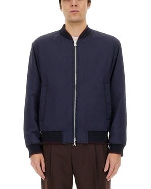 Dries Van Noten Reversible Bomber Jacket - Blue