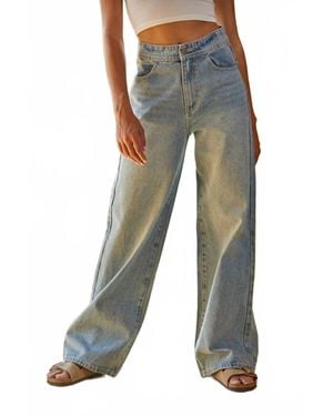 By Together Nonchalant Wide Leg Jeans - Blue