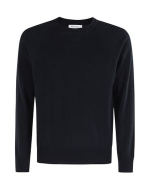Kangra Crew Neck Merino Wool Sweater - Blue