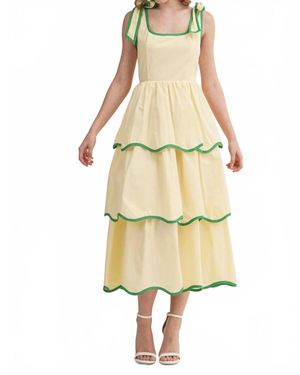 ..,merci Through The Fields Midi Dress - Natural