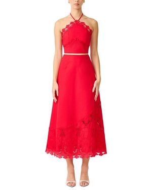 Elliatt Giovanna A-Line Maxi Skirt - Red