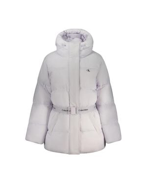 Calvin Klein Nylon Jackets & Coat - Gray