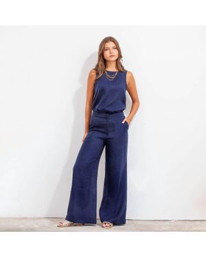 Maria la Paz Pilar Wide Leg Pants - Blue
