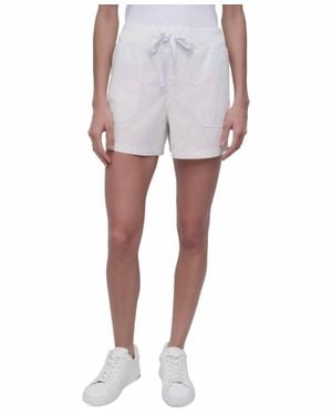 DKNY Drawstring Sport Short - White