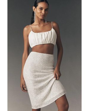 Mare Mare Sequin Bias Midi Skirt - Multicolor