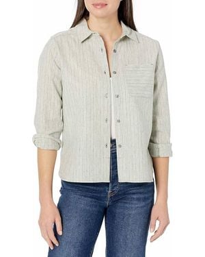 Pendleton Cropped Lodge Shirt - White