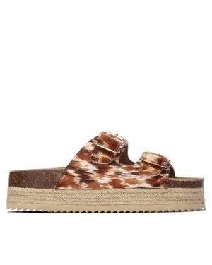 Xti Refresh Leather Sandals - Brown