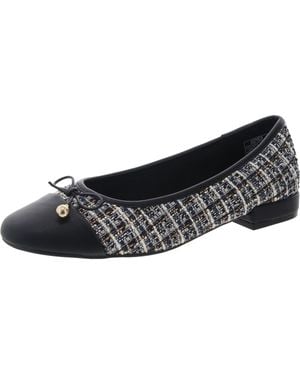Jones New York Marios Toe Cap Made Ballet Flats - Black