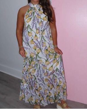 Umgee Florence Floral Maxi Dress - Multicolor
