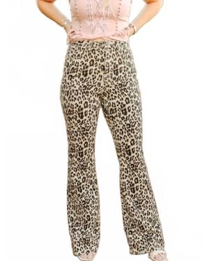 Lucky & Blessed High Rise Flare Jean - Multicolor