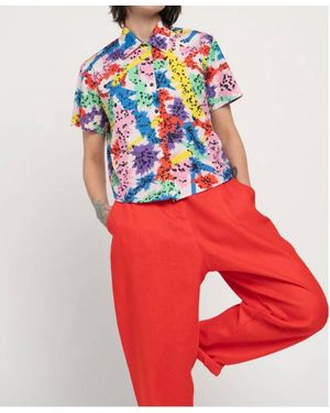 LĀU Felix Button-Down Shirt - Red