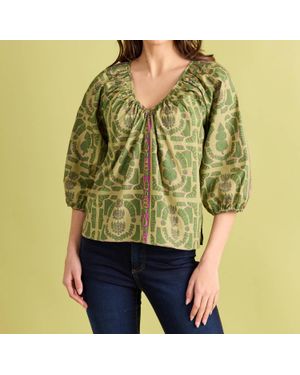Double A Beatrice Top - Green