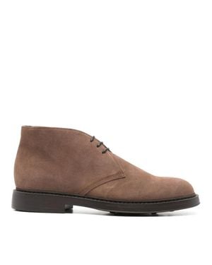 Doucal's Chukka Minimalist Design Calf Suede Boots - Brown