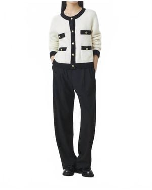 Suncoo Jared Flowing Belted Pants - Black