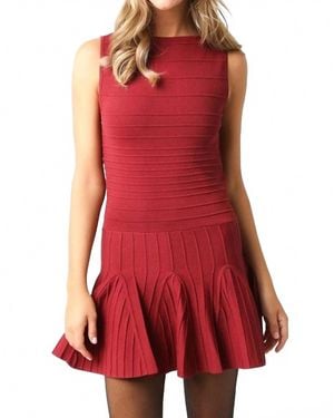 Olivaceous Heather Mini Dress - Red