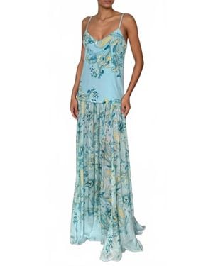 Hemant & Nandita Wani Maxi Dress - Blue