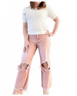 VERVET BY FLYING MONKEY 90's Vintage Super High Rise Crop Flare Jeans - Orange