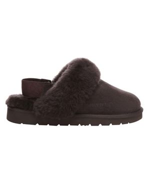 EverAu Australia Pelican Removable Strap Slingback Slippers - Brown