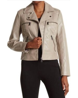 Bernardo Faux Leather Crop Jacket - Black