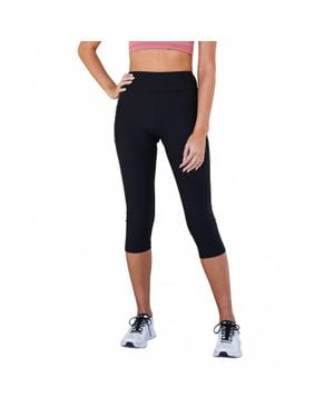 Julia Rose Cassandra Capri Leggings With Pockets - Blue