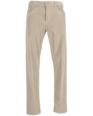 Dondup Ribbed Needlecord Five-Pocket Slim-Leg Pants - Natural
