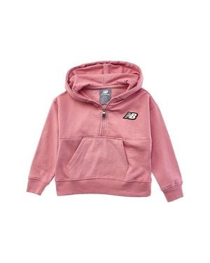 New Balance 1/2-Zip Pullover Hoodie - Pink