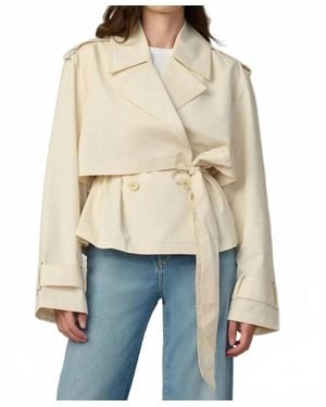 Joe's Jeans Liz Cropped Trench Coat - Natural