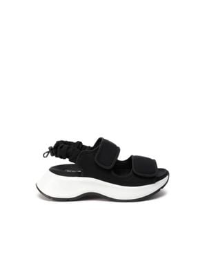 Hogan H598 Leather Sandals - Black
