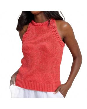 Southern Tide Tessa Sweater Tank - Red