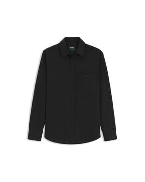 BOSS X Aston Martin Relaxed-Fit Overshirt - Black