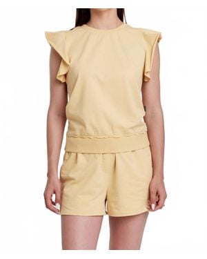 Another Love Sunshine Sleeveless Sweatshirt - Natural