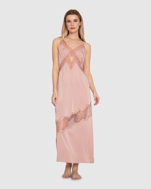 Belle & Bloom Heavenly Bodies Lace Slip Dress - Pink