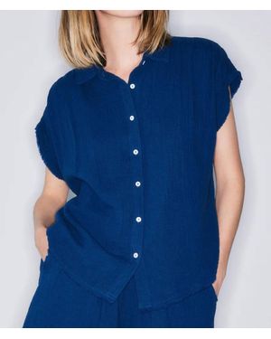 Melissa Nepton Jayla Batik Cotton Shirt - Blue