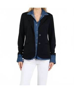 Suzy T Blazer Shirt Combo - Black